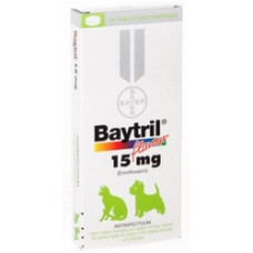 バイトリル（フレーバー錠）15mg50錠／Baytril  Flavour Tablets 15mg 50tablets